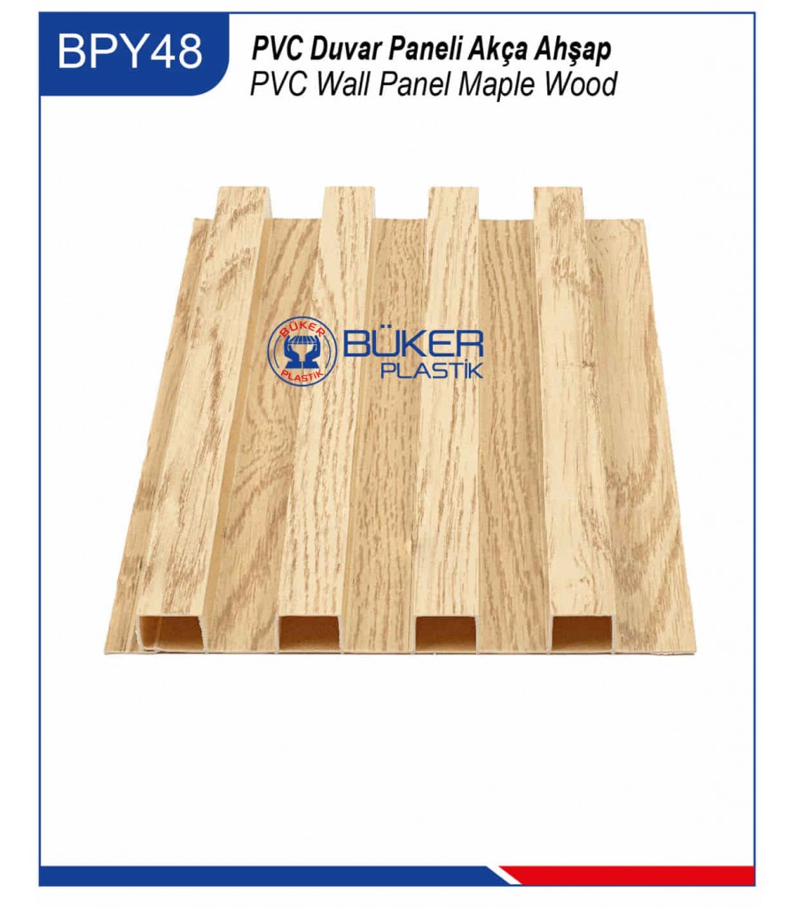 Akça Ahşap 16cm PVC Duvar Paneli BPY-48 Akça Ahşap 16cm PVC Duvar Paneli BPY-48