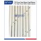 Beyaz Çizgili Mermer 16cm PVC Duvar Paneli BPY-45