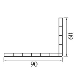 Folya Kaplamalı Pervaz 60×90 Kapı Lambiri BP-40