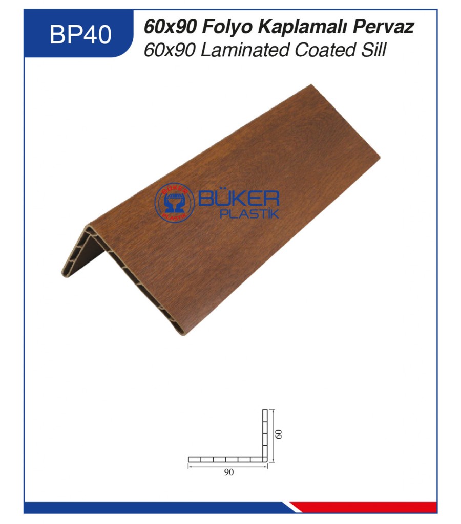 Folyo Kaplamalı Pervaz 60×90 Kapı Lambiri BP-40