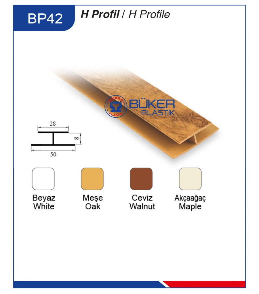 H Profil Pvc Aksesuar BP-42