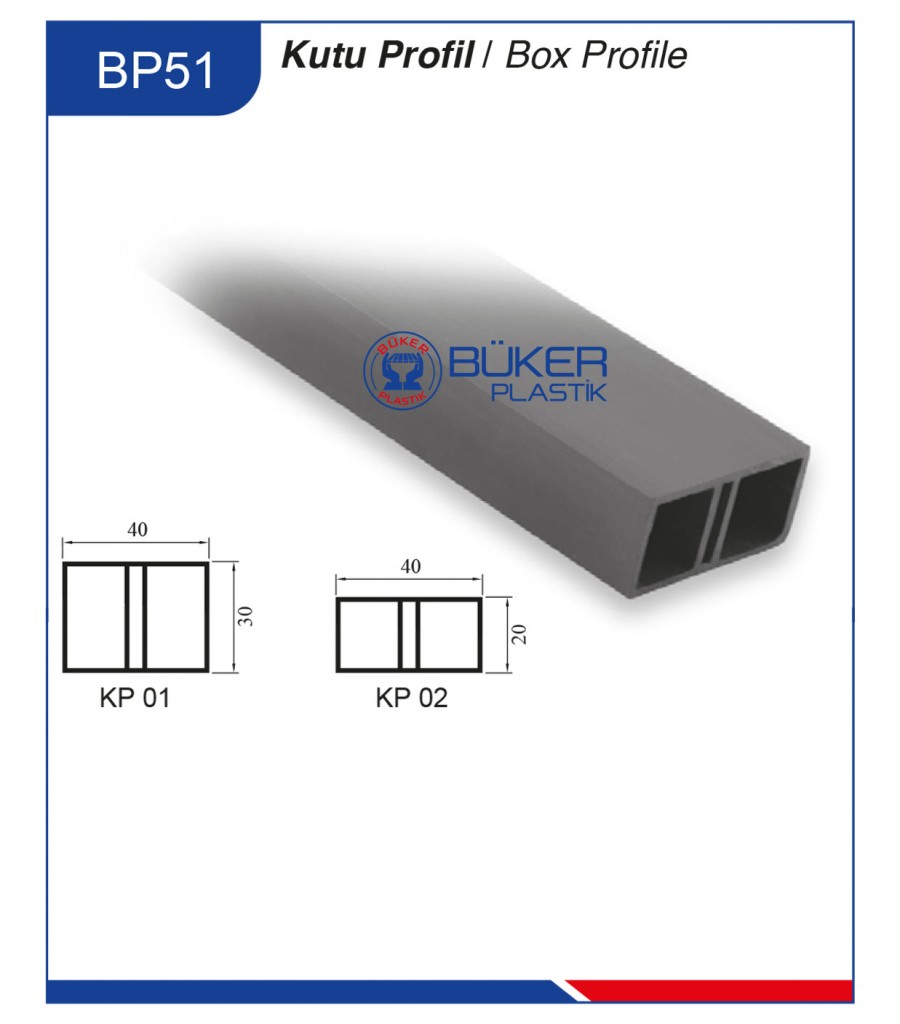 Kutu Profil Pvc Aksesuar BP-51