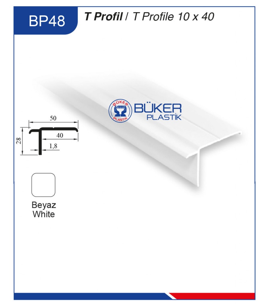 T Profil Pvc Aksesuar BP-48