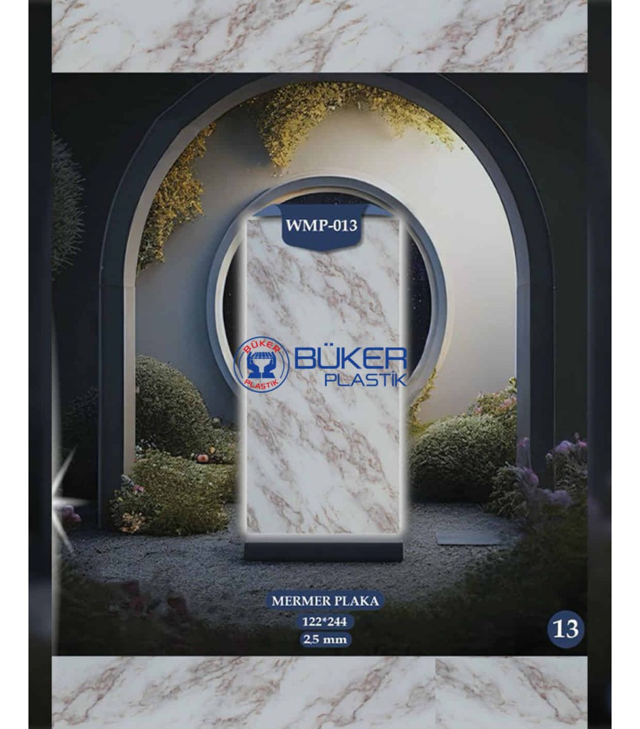 Açık Krem (Ivory) Mermer 122x244cm PVC Panel WMP-013 Açık Krem (Ivory) Mermer 122x244cm PVC Panel WMP-013
