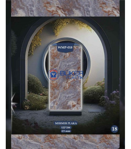 Klasik Mermer 122x244cm PVC Panel WMP-018