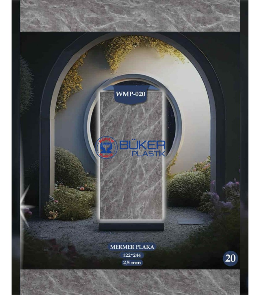 Gri Mermer 122x244cm PVC Panel WMP-020 Gri Mermer 122x244cm PVC Panel WMP-020