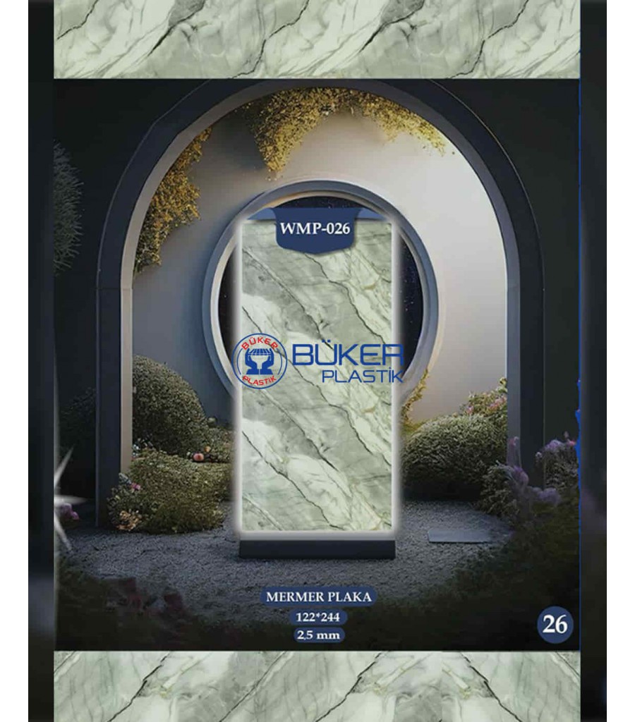 Modern Mermer 122x244cm PVC Panel WMP-026 Modern Mermer 122x244cm PVC Panel WMP-026