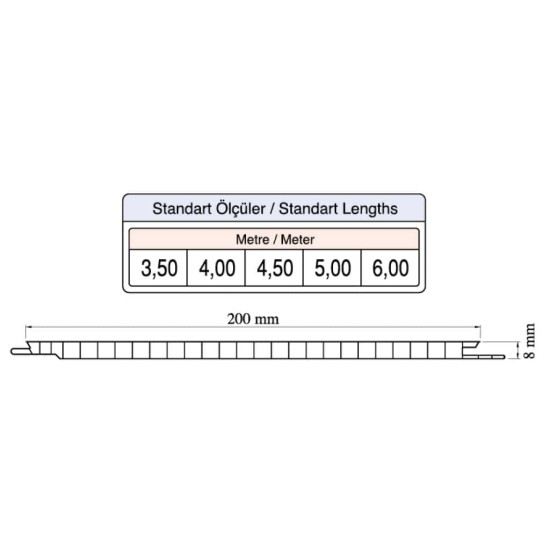 20cm Antrasit Tavan ve Duvar Lambiri BPY-41 20cm Antrasit Tavan ve Duvar Lambiri BPY-41